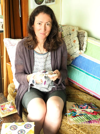 Embroidery tutor Rosie Horn focusses on her embroidered artwork.