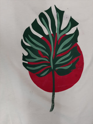 Student's artwork from their workshop Create Fabulous Screen Prints on Fabric or Paper.