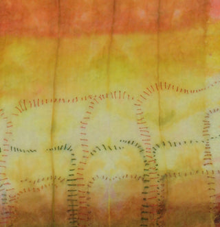 Close-up of Digging Deep I - felted artwork by local Nelson/Tasman artist Colleen Plank.