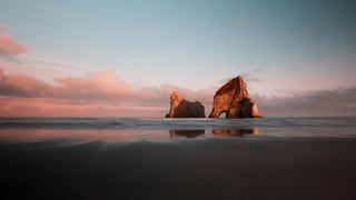 Shot of the Archway Islands at Wharariki Beach, Golden Bay. Photo by Nir Himi - Unsplash